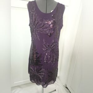 Purple Sequin Dress